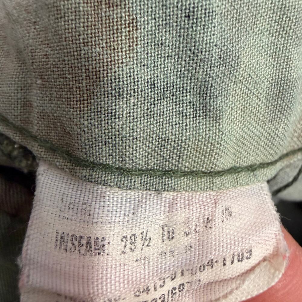 Vintage Camo Cargo Pants Small Adjustable Army Military Woodland Distressed 90s - Picture 7 of 16
